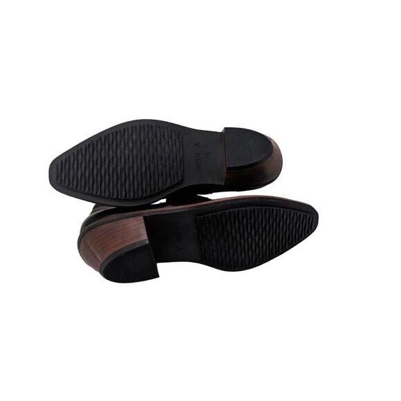 Anthropologie Kelsi Dagger Crestone Black Bootie Size 7.5 Eyelets - Picture 5 of 6